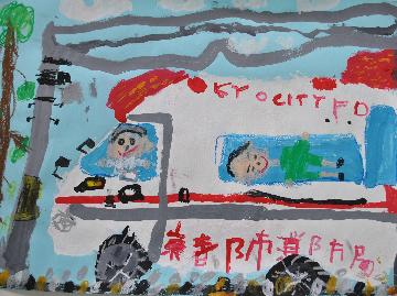 「救急車の絵」右京救急隊