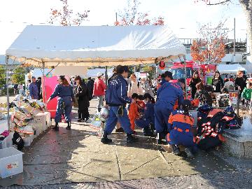 消防服着装体験