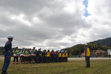 消防団長による講評