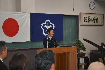 喜多西京署長からは日頃の活動への感謝とますますの活躍に期待を込めた祝辞がありました。