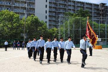 行進訓練の様子