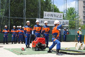 小型動力ポンプ操法