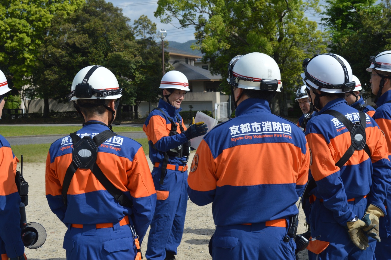 河村副団長から各分団への活動指示