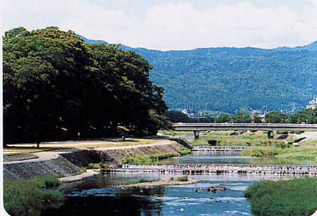山紫水明と賞される山並み