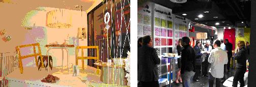 コーディネーターが過去に海外で出展した展示商談会場風景