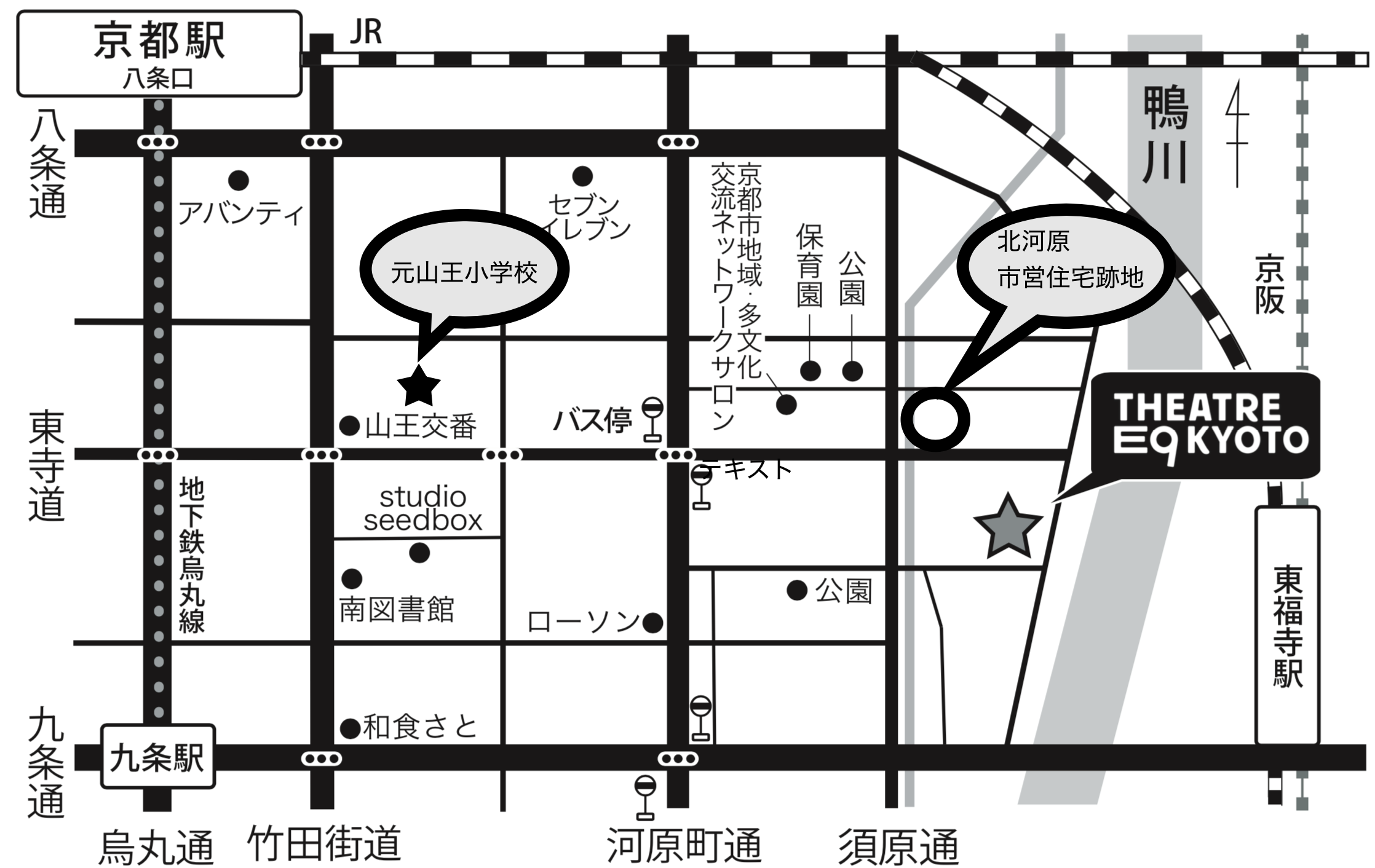 東南部エリアのマップ画像