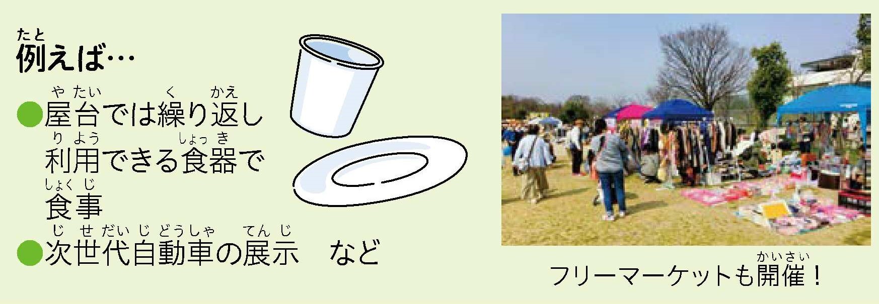 フリーマーケットも開催中。