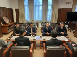 NTT西日本様等　市長表敬訪問の様子