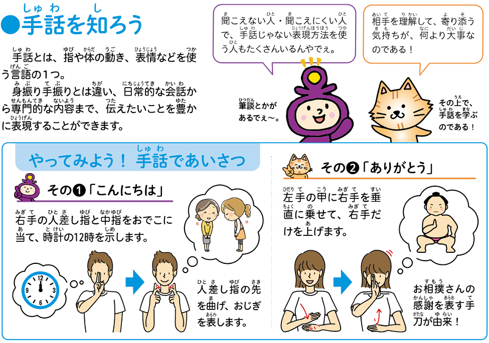 手話を知ろう「手話」を説明する画像