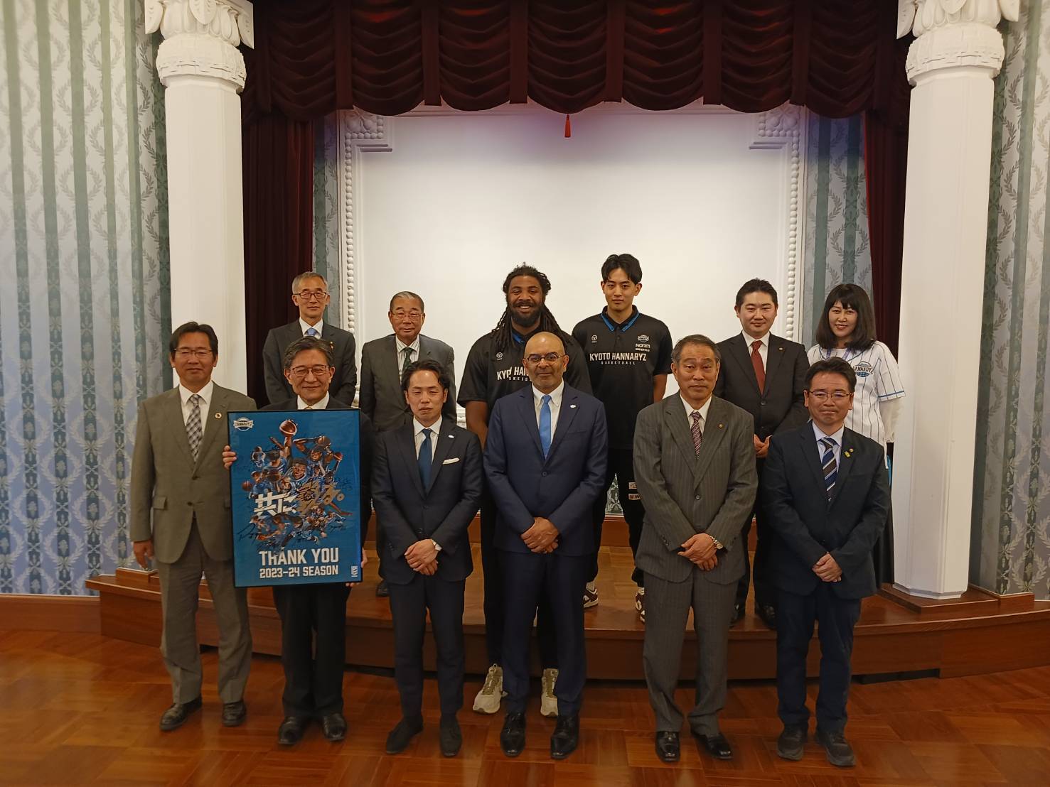 京都ハンナリーズ　表敬訪問