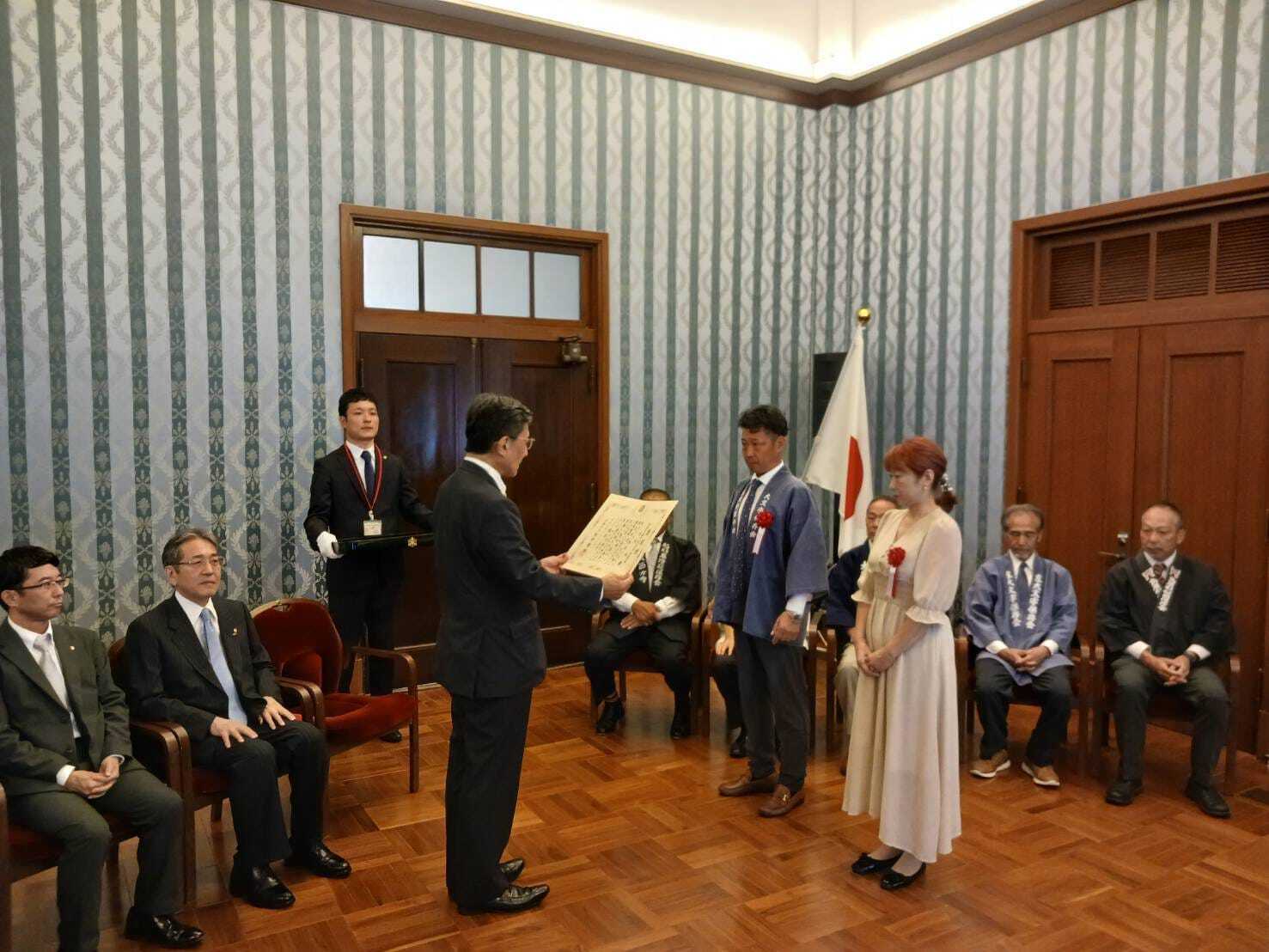五山送り火行事功労者表彰式