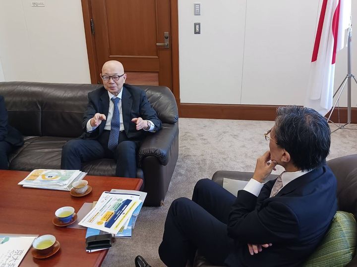 京都大学理事・副学長　岩井一宏先生　表敬訪問