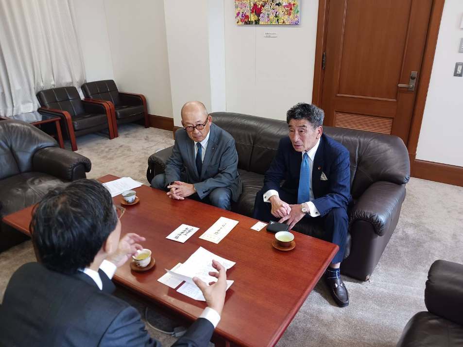 飯田道夫氏　表敬訪問