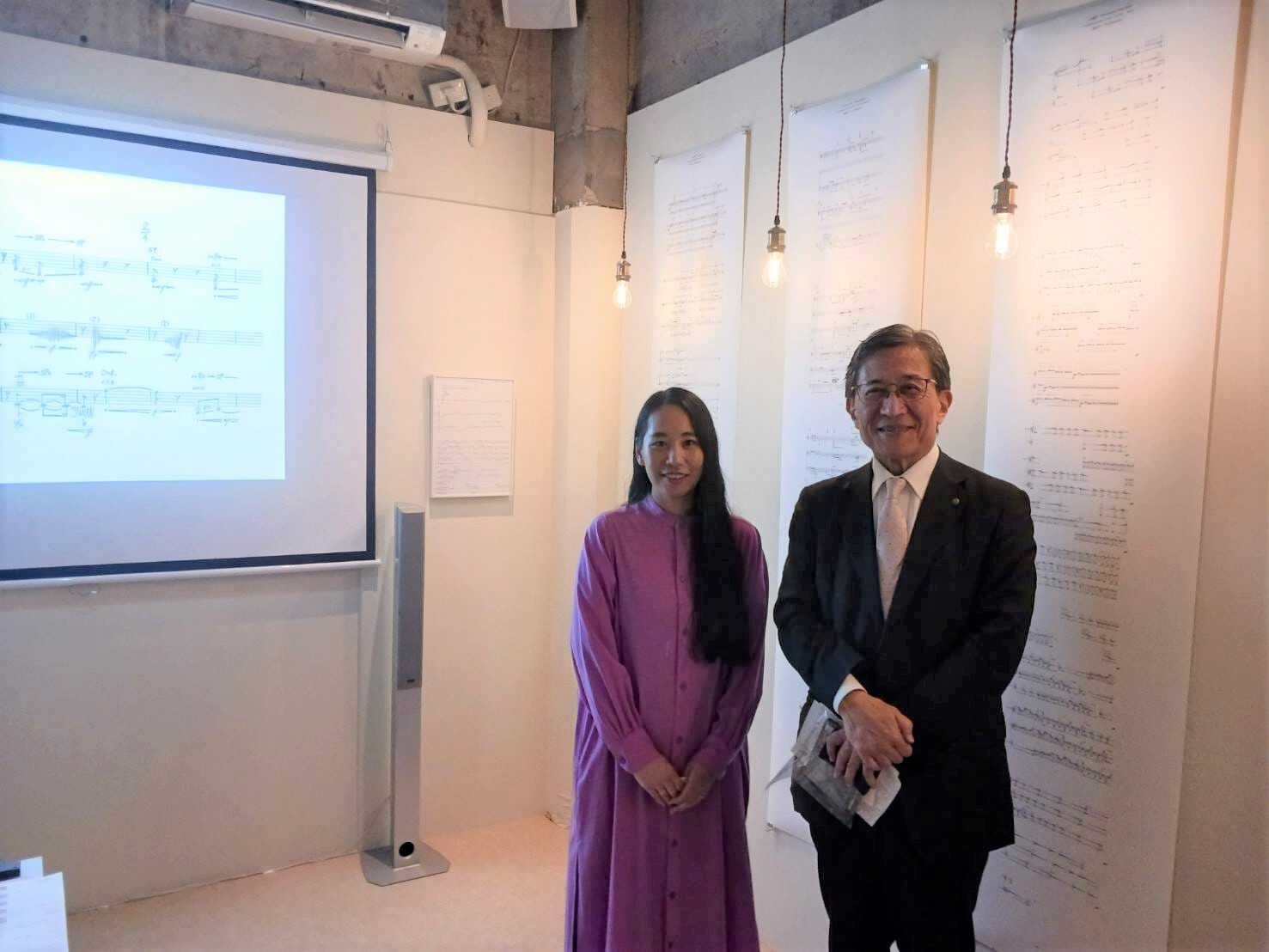 作曲家・桑原ゆう氏個展「音の声、声の音」