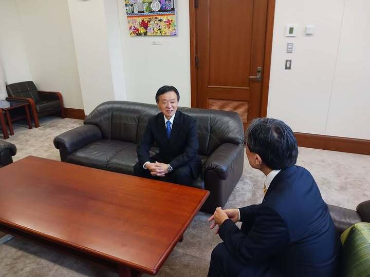 京都府公安委員会在田正秀委員長　表敬訪問