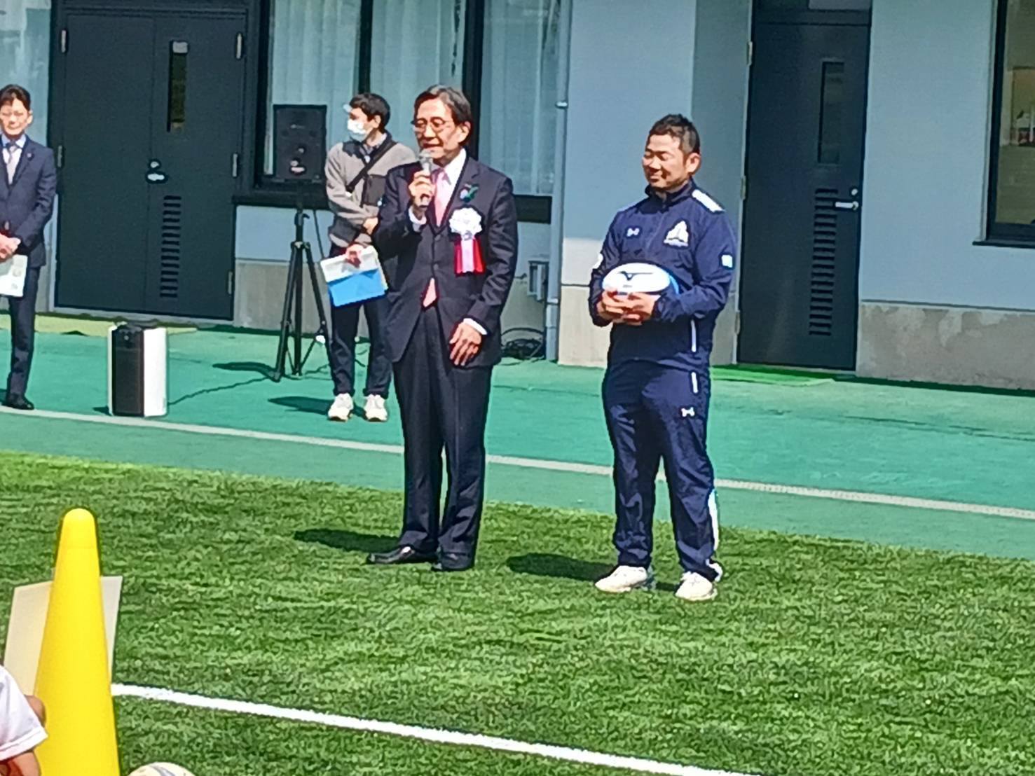 田中史朗様 ラグビー教室の様子