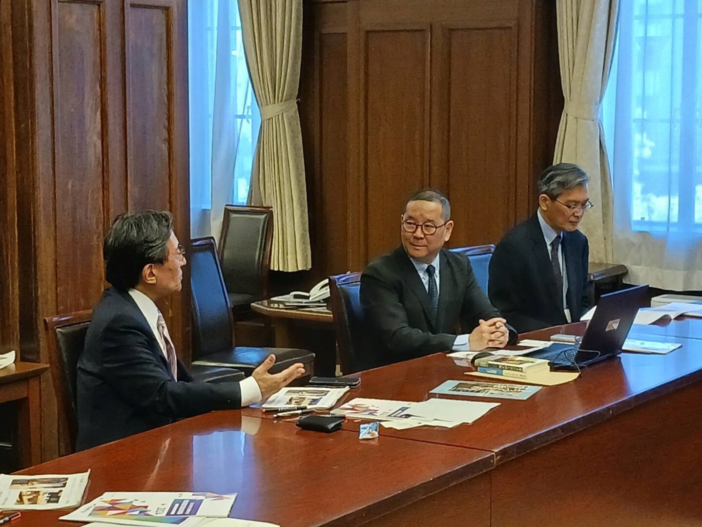京都橘大学嶋田学教授　意見交換