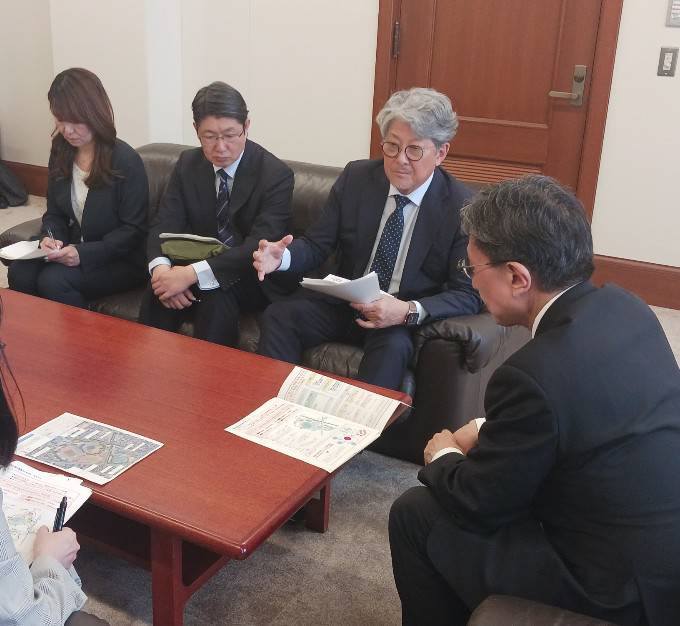 公益財団法人京都市スポーツ協会　松井道宣会長　表敬訪問