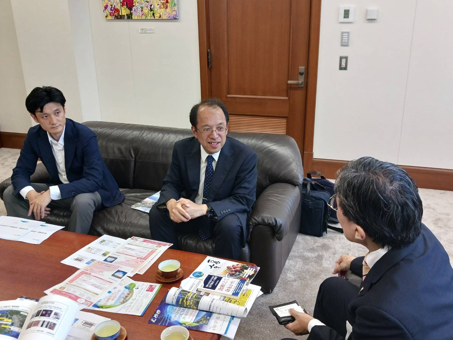 京都府立医科大学的場副学長　表敬訪問