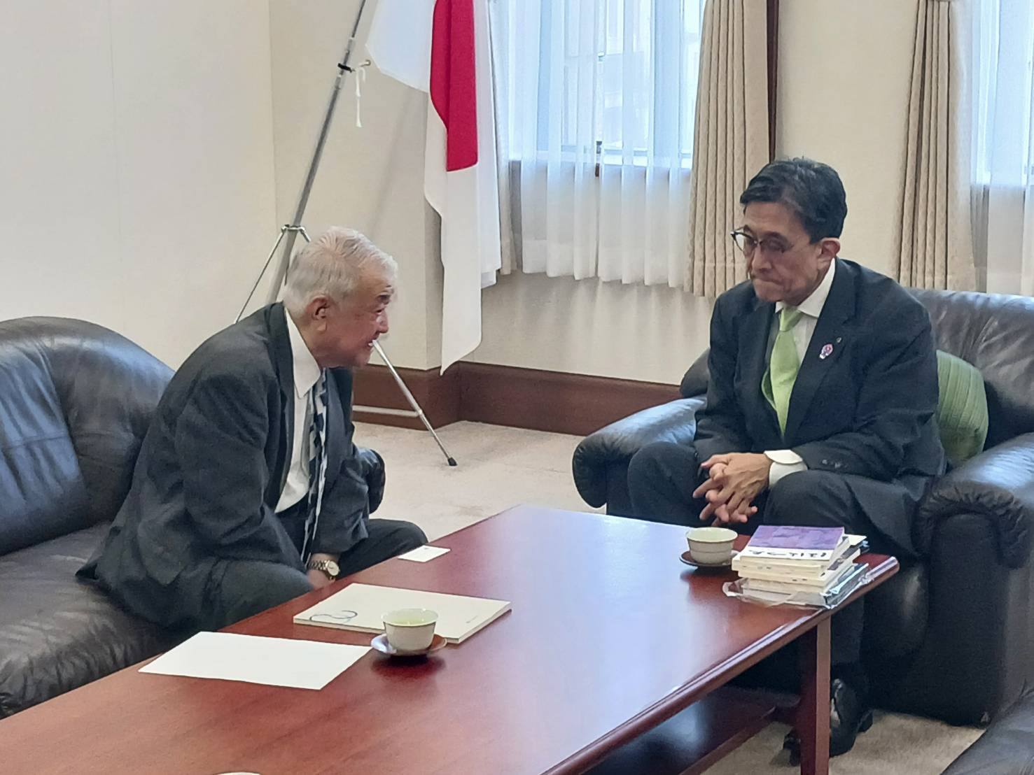 国立京都国際会館元館長　中村順一様　表敬訪問