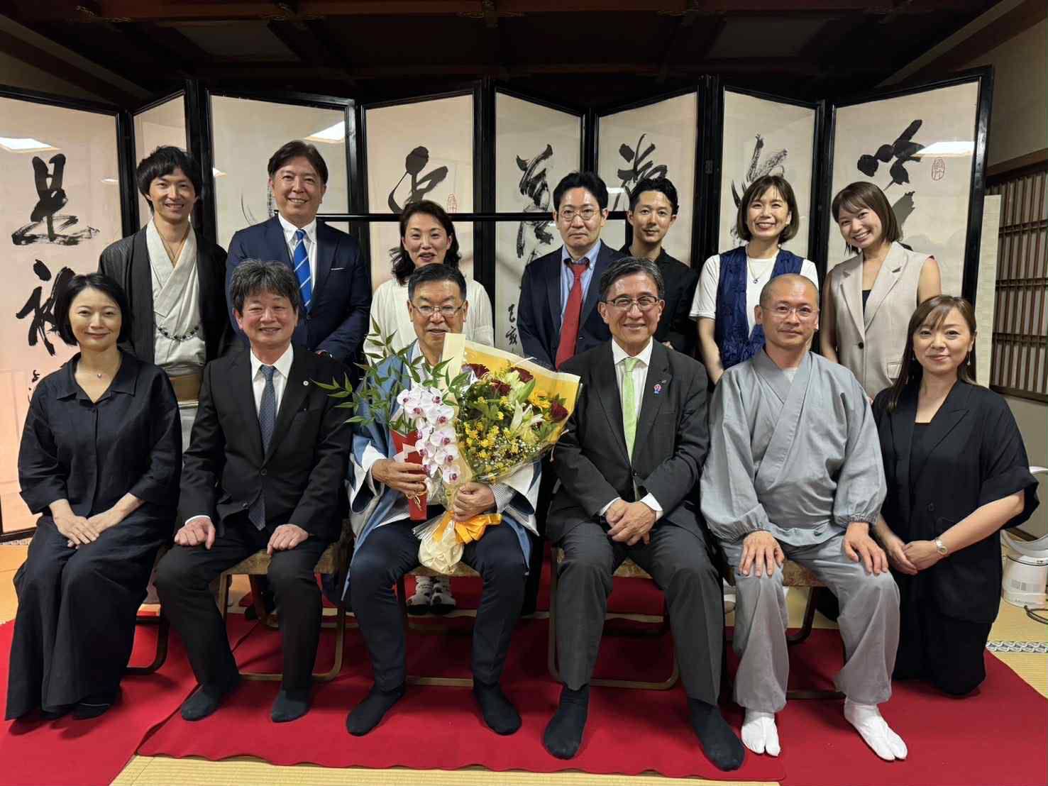 山田啓二様　旭日大綬章をお祝いする会合