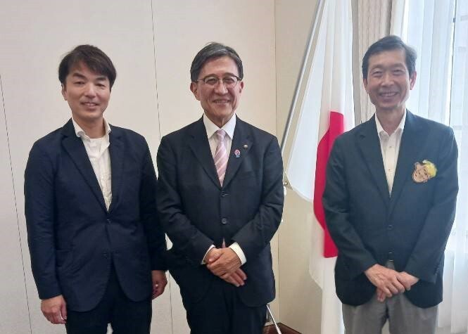 守本憲弘南あわじ市長　ホテルニューアワジ木下紘二取締役副社長　表敬訪問
