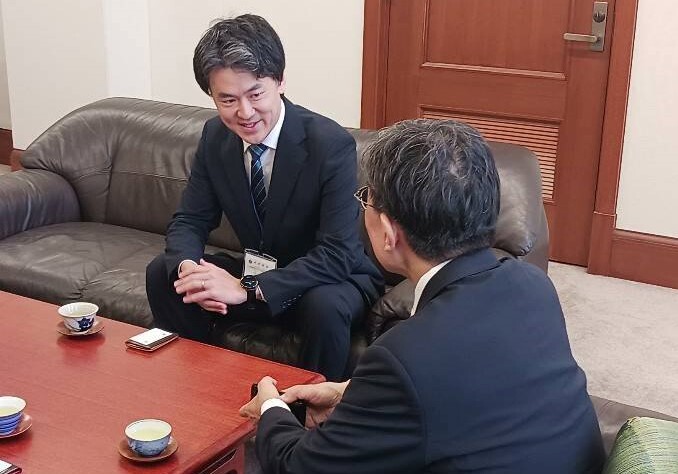 京都府　臼井智彦総務部長　表敬訪問