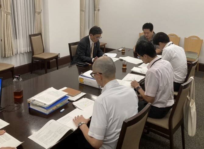 京都基本構想　案文修正の打合せ