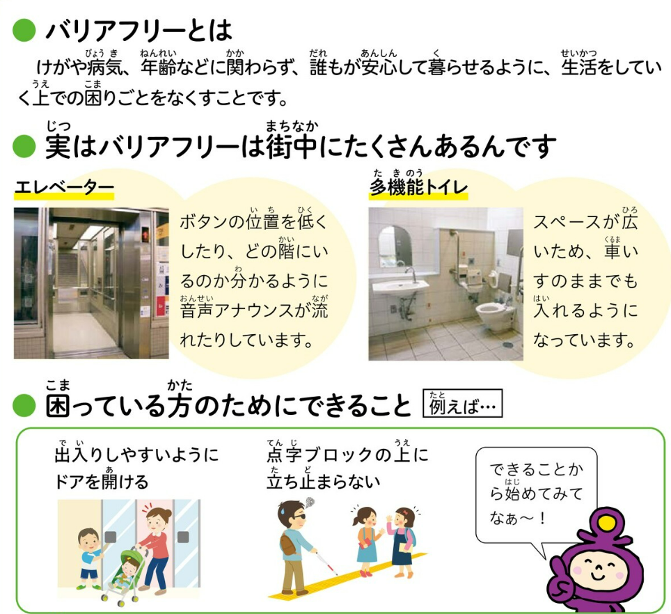 バリアフリーについて
