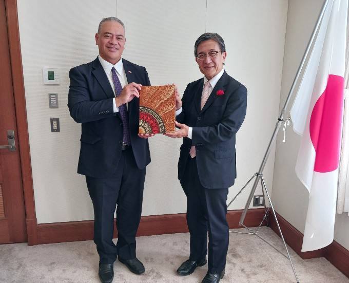 テヴィタ・スカ・マンギシ駐日トンガ王国特命全権大使 表敬訪問