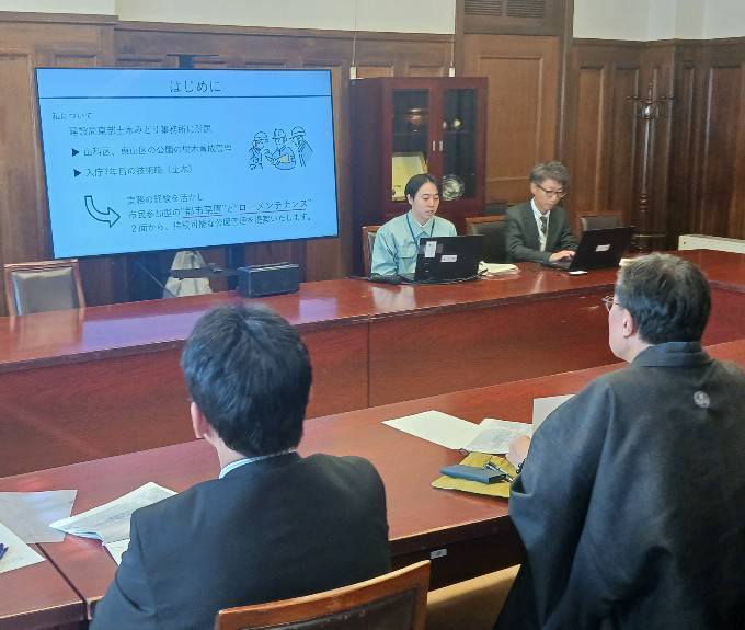 庁内ベンチャー制度による企画プレゼンテーション