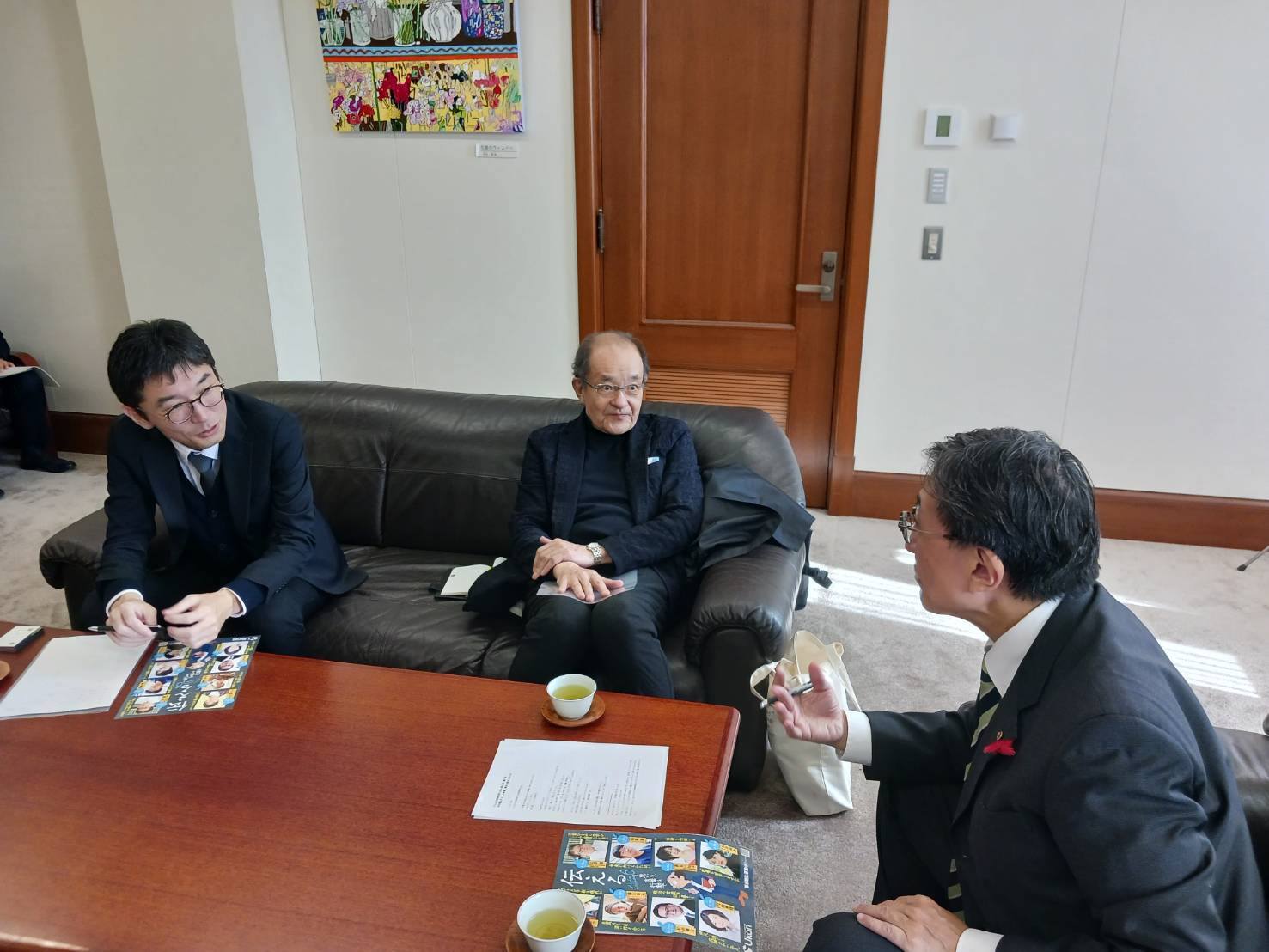 たちばな教養学校河野校長との打ち合わせ