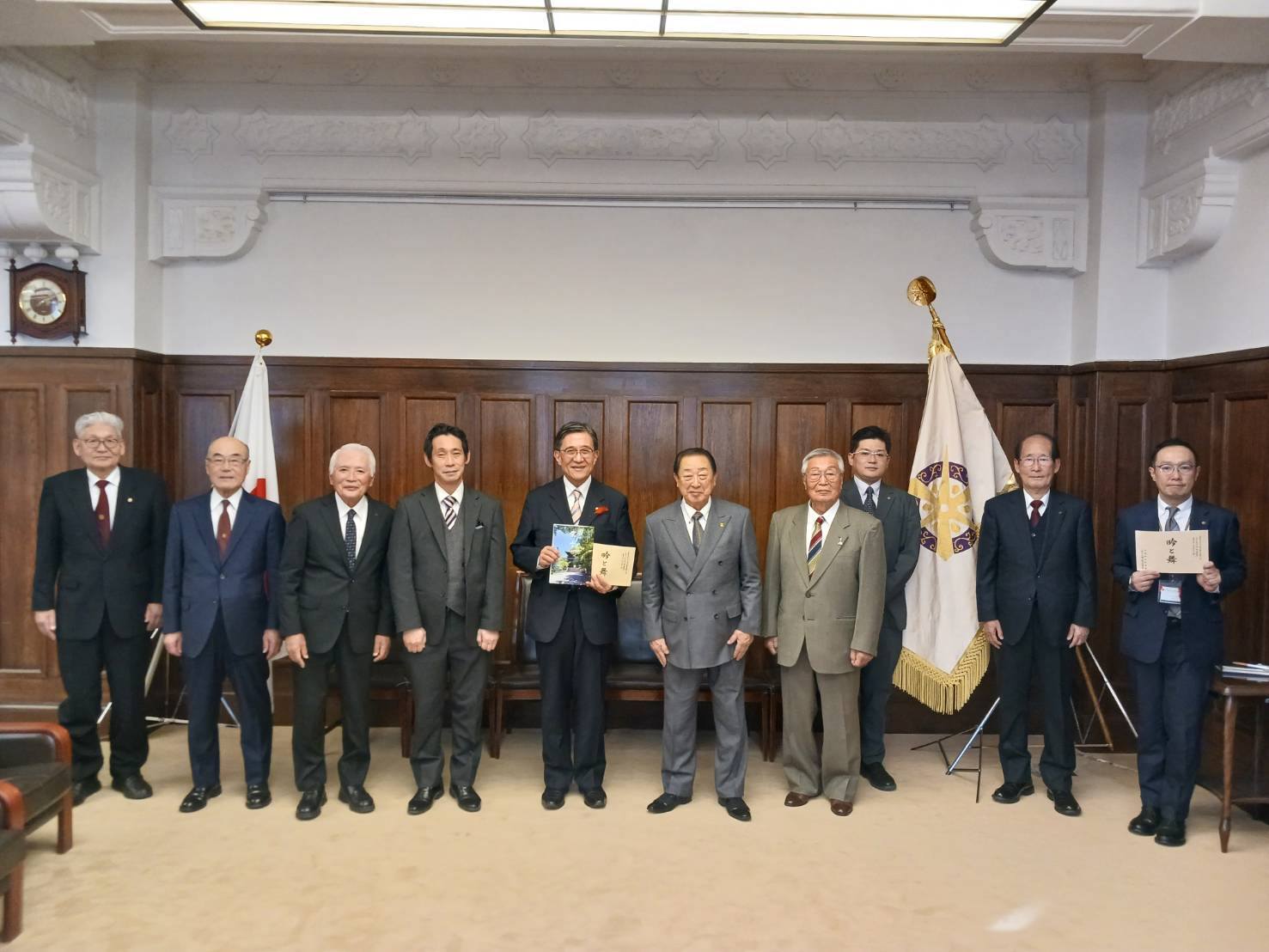 京都府詩吟連盟との懇談