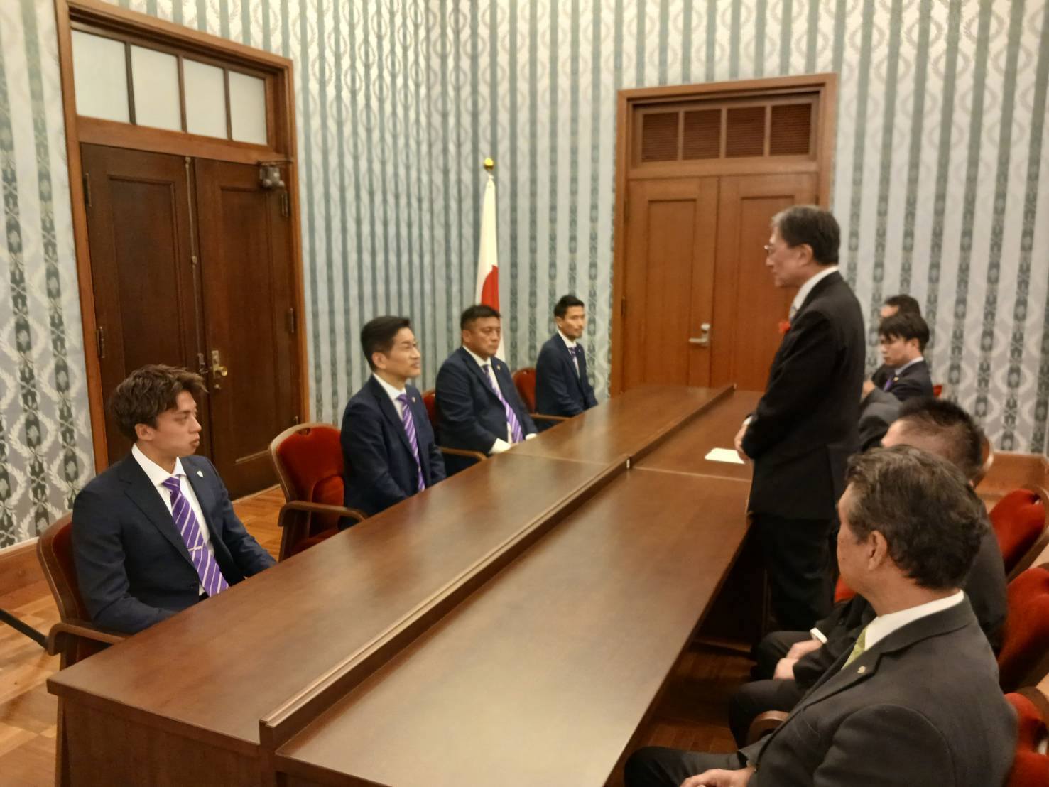 京都サンガF.C. 表敬訪問