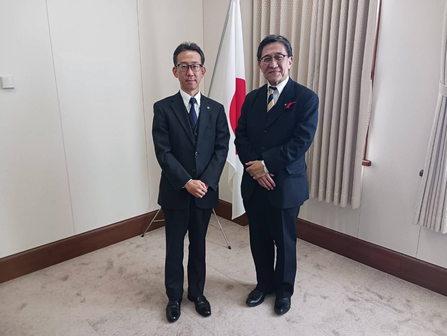 京都先端科学大学奥達雄顧問 表敬訪問