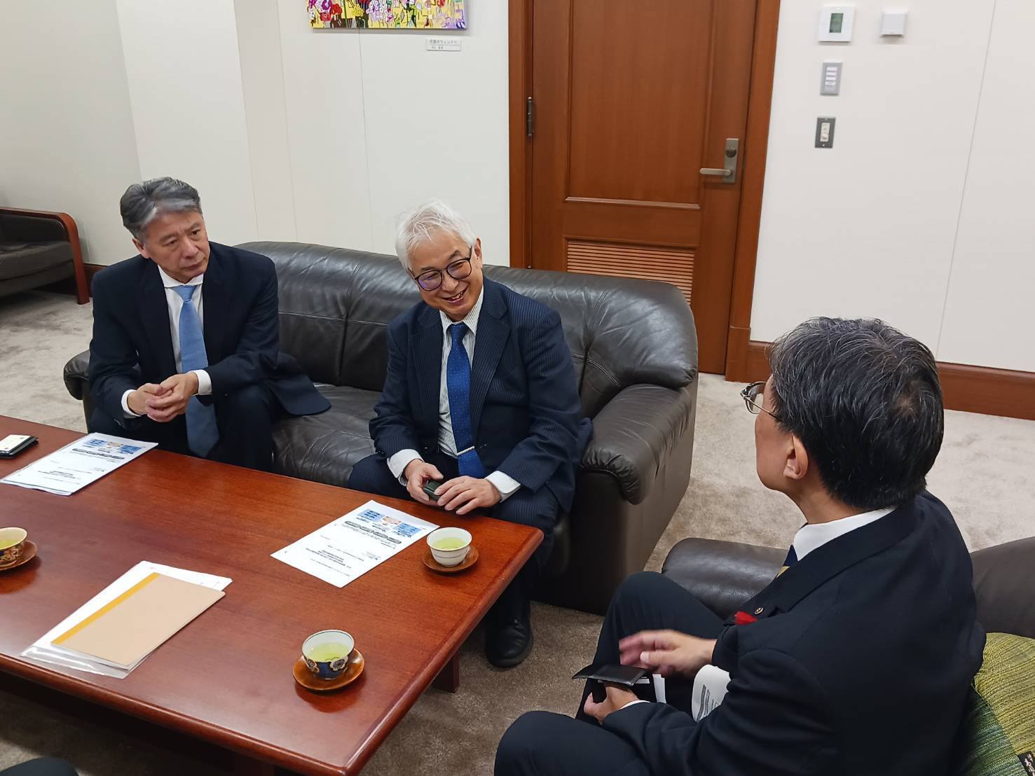 慶應義塾大学駒村康平教授 表敬訪問