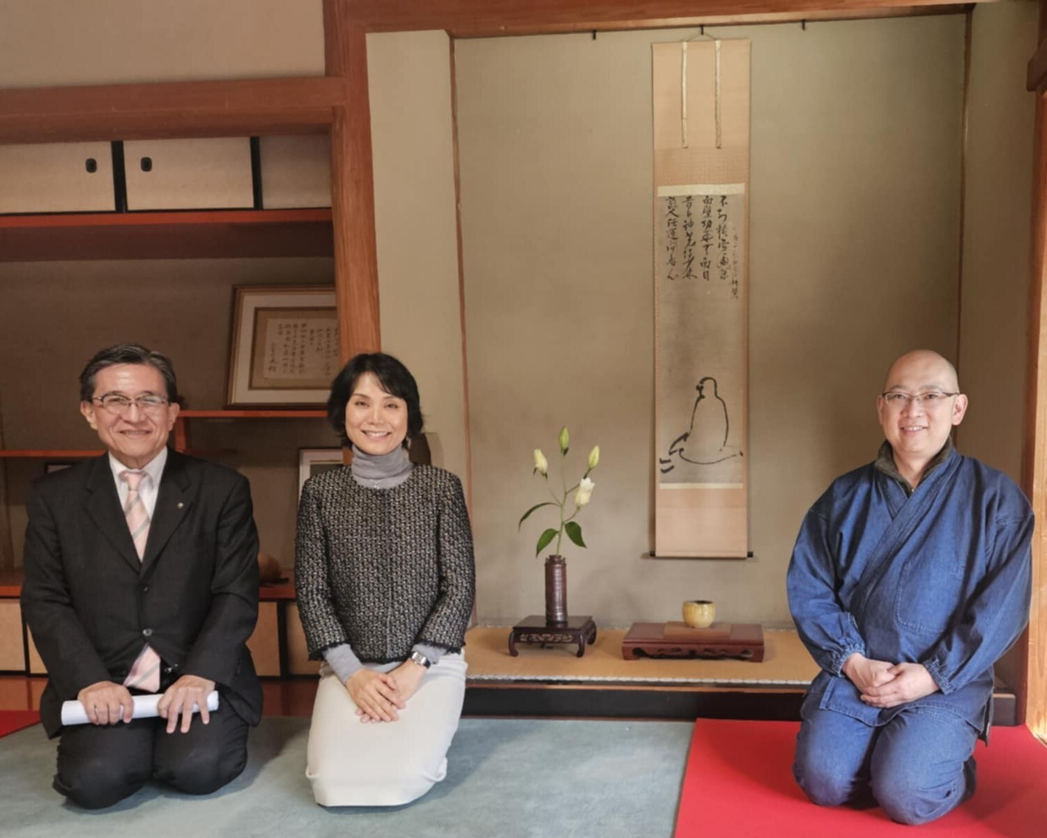 妙心寺退蔵院松山大耕副住職、ユナイテッド・ワールド・カレッジISAKジャパン小林りん代表理事との懇談