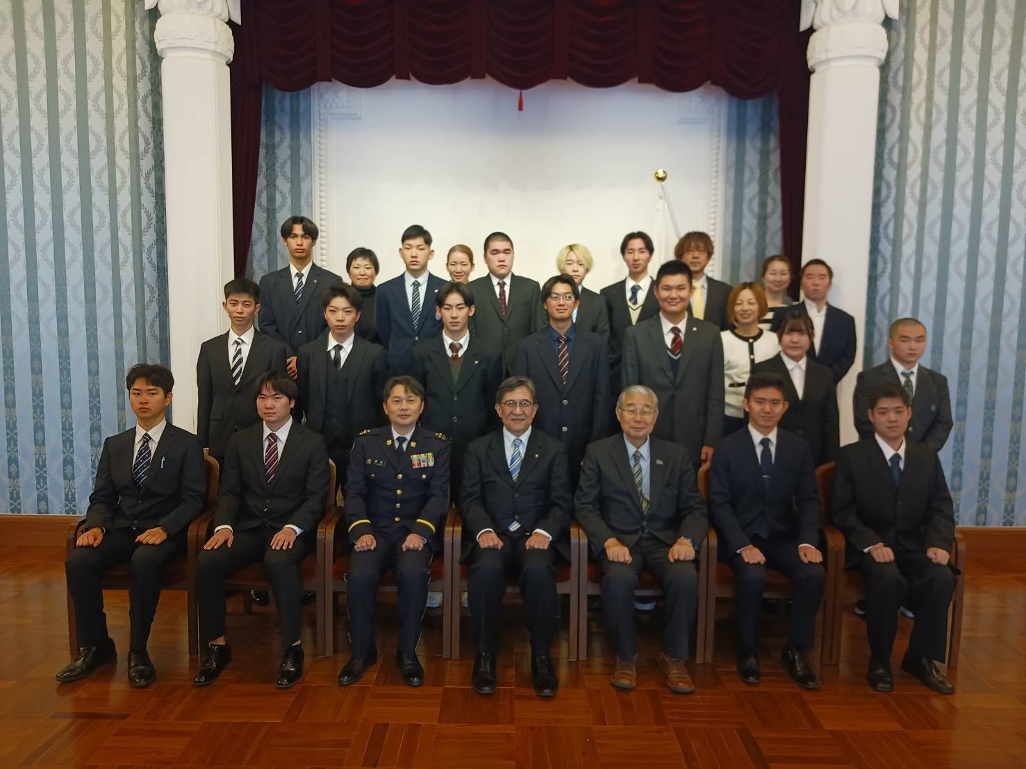 自衛隊入隊入校予定者 表敬訪問