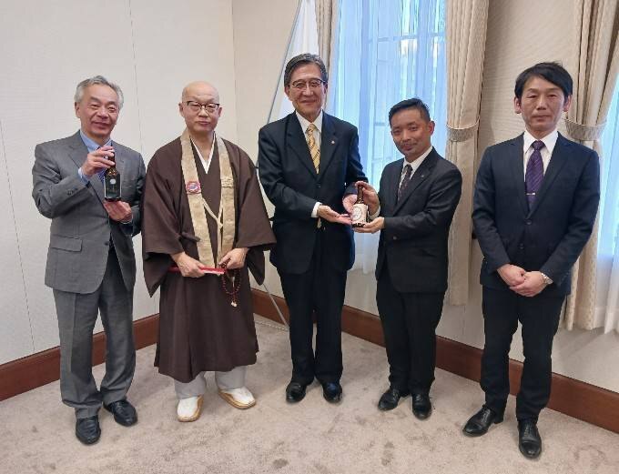 桂川月守講 表敬訪問