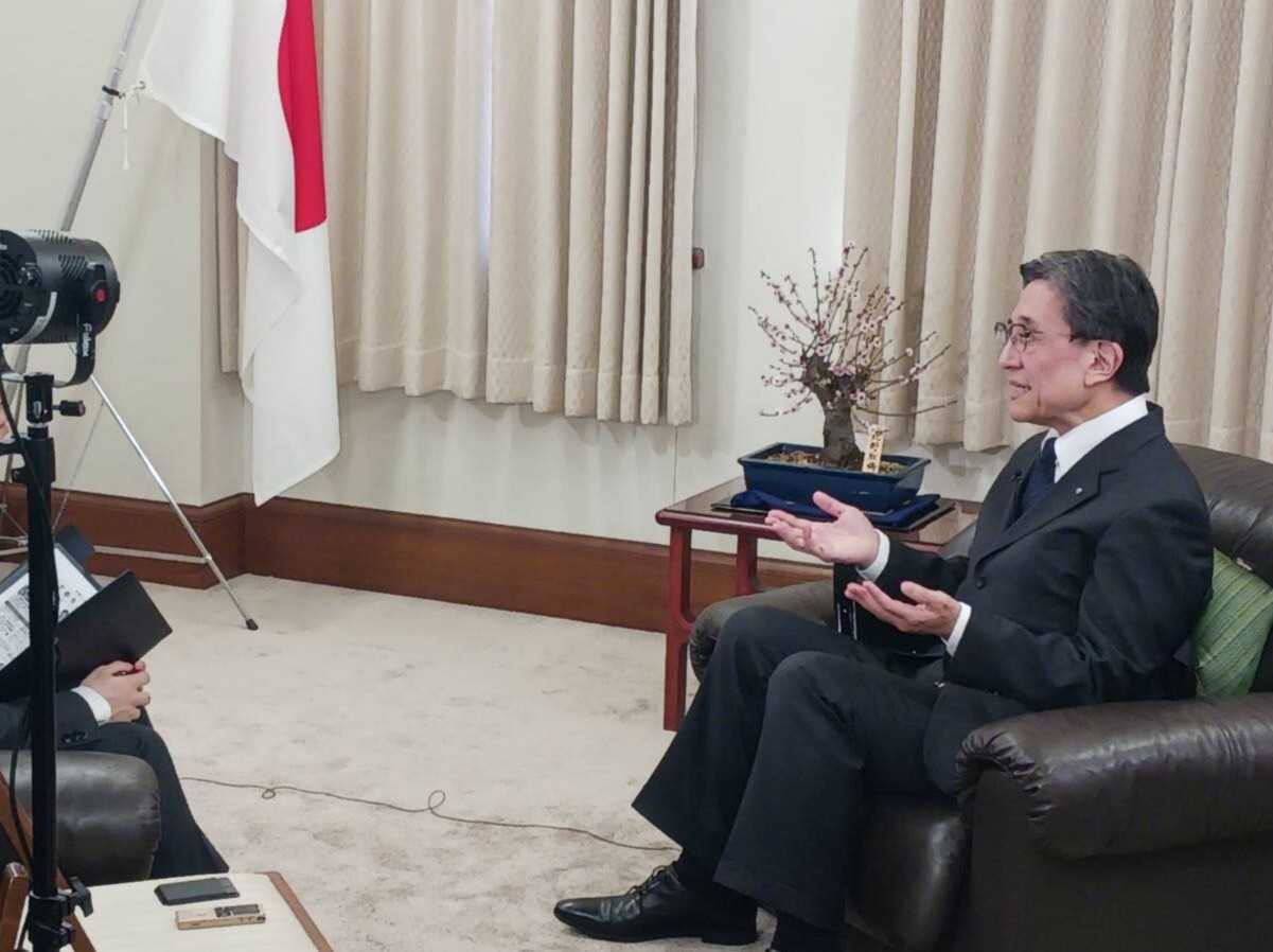 松井市長就任2周年に係る取材