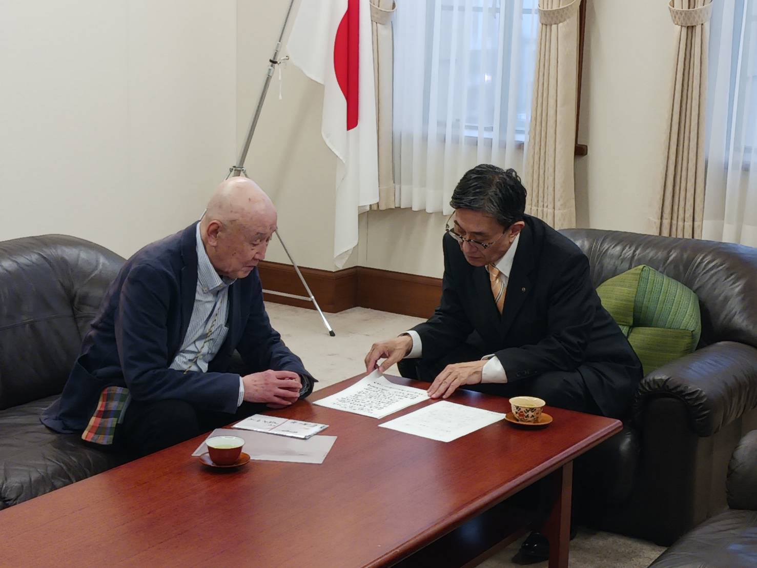 笑福亭円笑師匠 表敬訪問