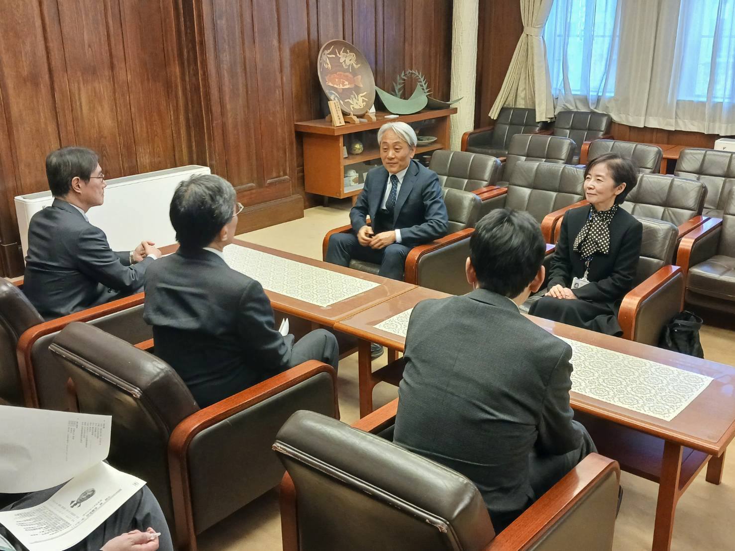 文化庁伊藤学司次長 表敬訪問