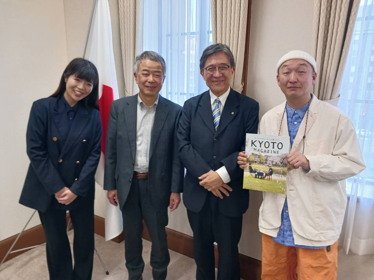 「KYOTO MAGAZINE」関係者との打ち合わせ