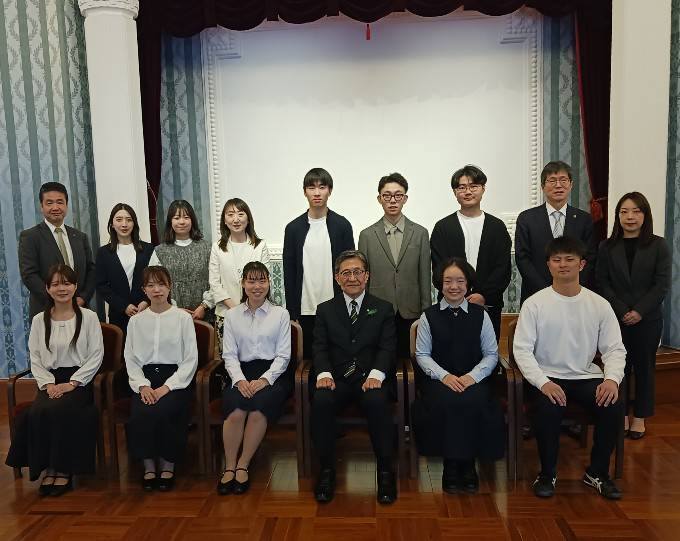 京都市ジュニアオーケストラ 表敬訪問