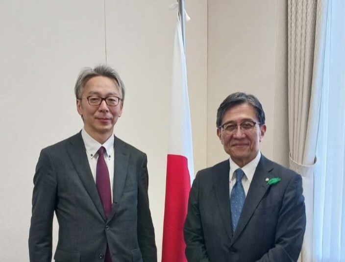 島津製作所桜町執行役員 表敬訪問