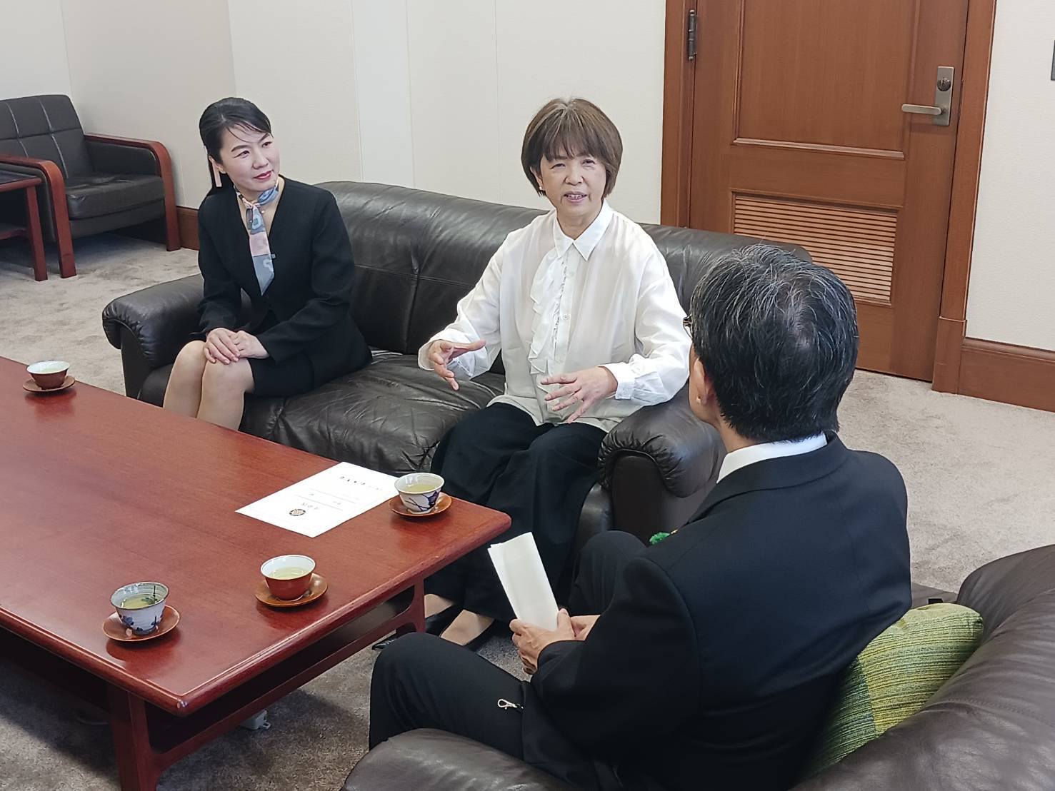 原田マハ京都市国際共創アンバサダーとの懇談