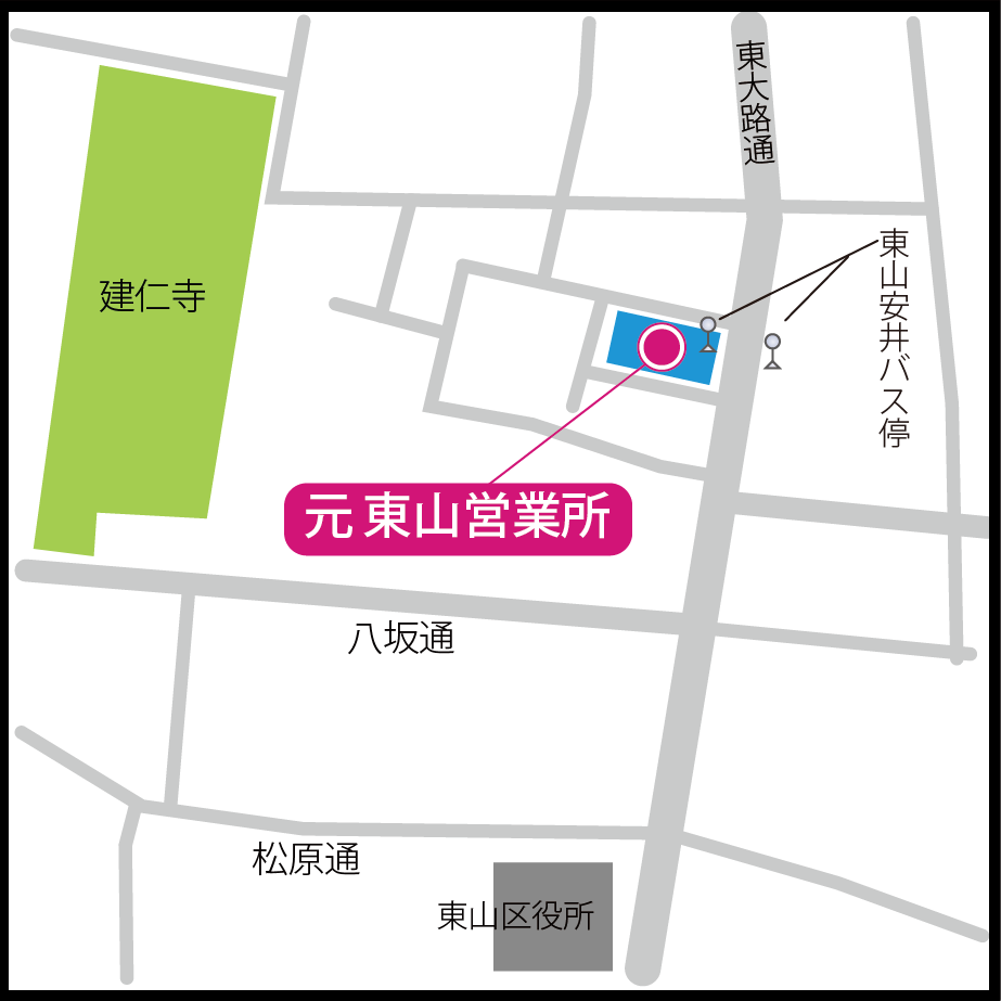 元東山営業所地図