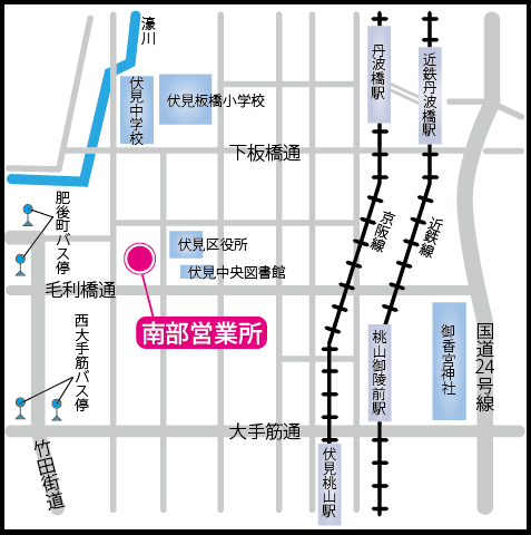 南部営業所地図