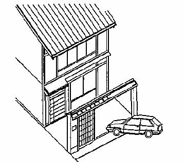 外車庫付本二階様式
