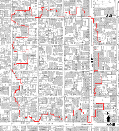 「明倫自治連合会」の活動区域図